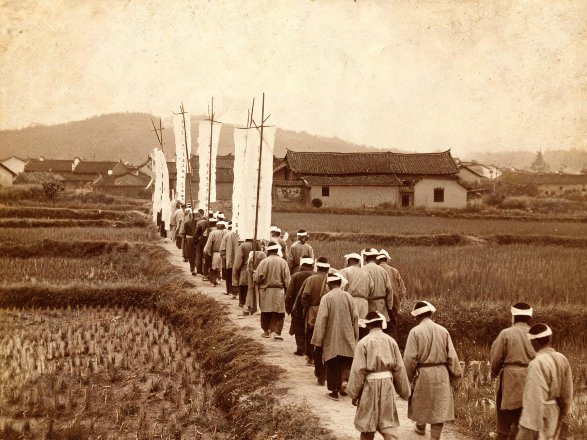 出殡仪仗 · 白幡与路祭（1950 年代）